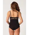 Siyah MI  2708 Lazer Yüksek Bel Kesim Slip Hayalet Korse