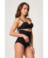 Siyah MI  2708 Lazer Yüksek Bel Kesim Slip Hayalet Korse