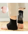 Siyah Silikon Topuk Nemlendirici Çorap