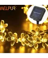 Solar 30 Ledli Çiçekli Günışığı Bahçe Aydınlatma Dekorasyon Güneş Enerjili