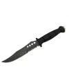 ieg™ SR S008B Lejyoner Tırtıklı Outdoor Bıçağı 29 cm - Kauçuk Sap, Perçinli