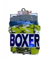 ieg™ Star 106 Desenli Pamuklu Kemer Likralı 3Lü Boxer