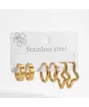 IEG - Star Shıne Altılı Halka Küpe Seti - Kp00677