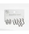 IEG - Star Shıne Altılı Halka Küpe Seti - Kp00678
