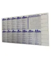 Statik Akıllı Kağıt Ingilizce Çarpım Tablosu 100x56 Cm