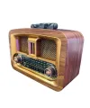 Taşınabilir Klasik AM/FM/SW  Retro Ev Radyo USB ile Şarj Olabilen Retro Radyo