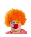 Turuncu Renk Kıvırcık Afro Palyaço Seti