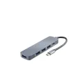 Type-C Hub 4*Usb3.0 + Dc Sv Gri HDX7044