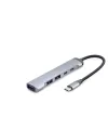 Type-C Hub 5*Usb Gri HDX7041