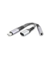 Type-C To Type-C + 3.5 Mm F Kablo Audıo Siyah GJ-014