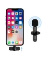 Type C Uyumlu İphone Dönüştürücülü Kablosuz Yaka Mikrofonu Android ve İphone Uyumlu Mini Mikrofon