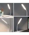 USB Girişli 14 Ledli 3 Kademeli Dokunmatik Masa/Kitap Okuma Lambası Ledi Beyaz