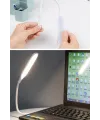 USB Girişli 14 Ledli 3 Kademeli Dokunmatik Masa/Kitap Okuma Lambası Ledi Beyaz