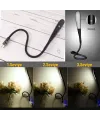 USB Girişli 14 Ledli 3 Kademeli Dokunmatik Masa/Kitap Okuma Lambası Ledi Siyah