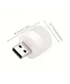 USB Mini Top LED 10’lu Aydınlatma Beyaz Işıklı Gece Lambası, Enerji Tasarruflu Mikro LED Işıklar