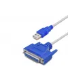Usb To Paralel (Lpt) Yazıcı Dönüştürücü Kablosu 1.3 M - Silver Mavi HDX7531