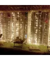 Uzaktan Kumandalı LED Perdeye Takılabilen Kancalı Işık Usb 3x3 Metre Peri Perde LED