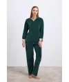 Uzun Kollu Kadife Sweatshirt ve Pantolon Pijama Takımı