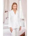 Uzun Kollu Önü Düğmeli Gömlek Yaka Pijama Takımı