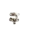 ieg™ Yay Gözü, Tavla, Ahşap Kutu Klipsi - Minik 20x24 mm, Nikel, 1 Adet