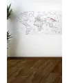 Yazılabilir Dünya Haritası Manyetik Duvar Stickerı 110 x 56 cm