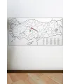 Yazılabilir Türkiye Haritası Manyetik Duvar Stickerı 110 x 56 cm