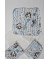 iegiyim™ 7 Adet Erkek Bebek Ağız Silme Mendili 100% Pamuk