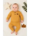 iegiyim™ Çizgili Kumaş % 100 Pamuk 2li Unisex Takım