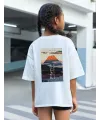 Çocuk Unisex Baskılı T-Shirt - Beyaz