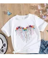 Çocuk Unisex Baskılı T-Shirt - Beyaz