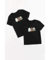 Çocuk Unisex Baskılı T-Shirt - Siyah