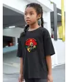 Çocuk Unisex Baskılı T-Shirt - Siyah