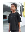 Çocuk Unisex Baskılı T-Shirt - Siyah