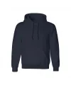 Erkek 3 İplik Pamuklu Kapüşonlu Cepli Oversize Hoodie Sweatshirt - Lacivert