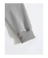 Erkek 3 İplik Pamuklu Kapüşonlu Kanguru Cepli Sweatshirt Hoodie - Boyalı Gri
