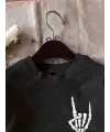 Erkek Baskılı T-Shirt Kısa Kol Bisiklet Yaka Regular Fit Rahat Kalıp Tişört - Siyah