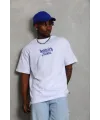 Erkek Baskılı T-Shirt Kısa Kol Bisiklet Yaka Regular Fit Tişört - Beyaz
