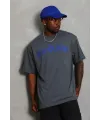 Erkek Baskılı T-Shirt Kısa Kol Bisiklet Yaka Regular Fit Tişört - Füme