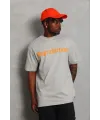Erkek Baskılı T-Shirt Kısa Kol Bisiklet Yaka Regular Fit Tişört - Gri