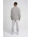 ERKEK Bisikilet Yaka 3 İplik Pamuklu SweatShirt - Gri