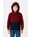 Erkek Çocuk Kapüşonlu Kanguru Cepli Parçalı SweatShirt - Renkli