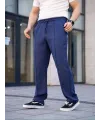 Erkek Keten Cepli Çıma Dikişli jogger Buggy Pantalon Rahat kalıp - Lacivert