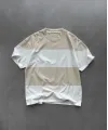 Erkek  Kısa kol  Bisiklet Yaka Parçalı T-Shirt - Bej
