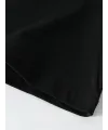 Erkek Kısa Kol Yazlık Tişört Bisiklet Yaka Baskılı Oversize T-Shirt - Siyah