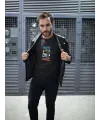 Erkek Özel Baskılı Modern Fit %100 Pamuk Bisiklet Yaka T-Shirt