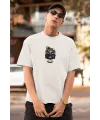 ERKEK Özel Baskılı Modern Fit %100 Pamuk Bisiklet Yaka T-Shirt