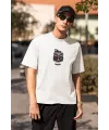 ERKEK Özel Baskılı Modern Fit %100 Pamuk Bisiklet Yaka T-Shirt