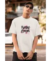 ERKEK Özel Baskılı Modern Fit %100 Pamuk Bisiklet Yaka T-Shirt