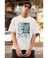 ERKEK Özel Baskılı Modern Fit %100 Pamuk Bisiklet Yaka T-Shirt