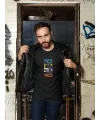 Erkek Özel Baskılı Modern Fit %100 Pamuk Bisiklet Yaka T-Shirt